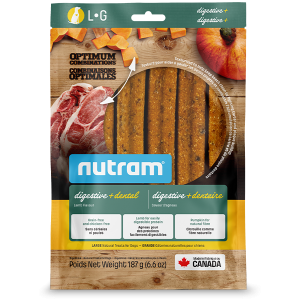 Nutram Dog OC Dental Chew Digestive+ Lamb Large
