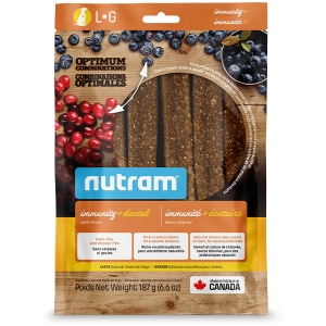 Nutram Dog OC Dental Chew Immunity+ Lamb Large