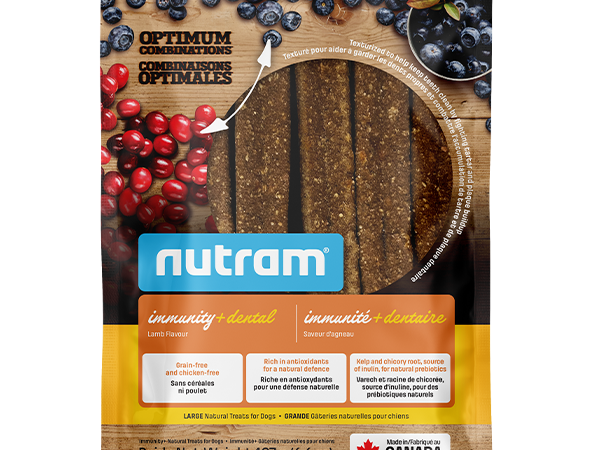 Nutram Dog OC Dental Chew Immunity+ Lamb Large