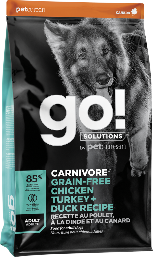 GO! Dog Carnivore Grain Free Chicken, Turkey Duck Adult