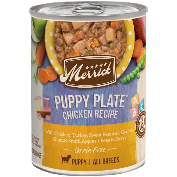 Merrick Dog Chicken Recipe Puppy Plate Wet Food