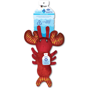 Spunky Pup Clean Earth Recycled Plush Lobster Large