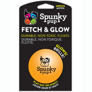 Spunky Pup Fetch & Glow Ball Medium