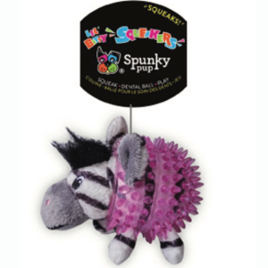 Spunky Pup Lil' Bitty Squeakers Zebra