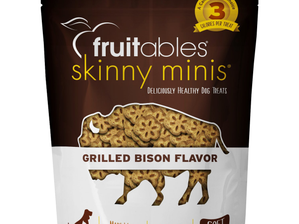Fruitables Dog Skinny Minis Grilled Bison Chewy Treats