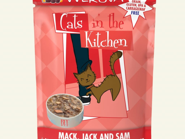 Cats in the Kitchen Mack, Jack and Sam