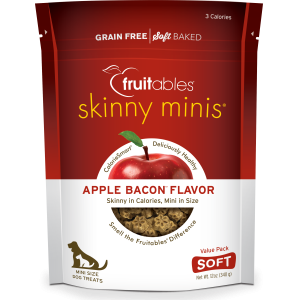 Fruitables Dog Skinny Minis Apple Bacon Chewy Treats