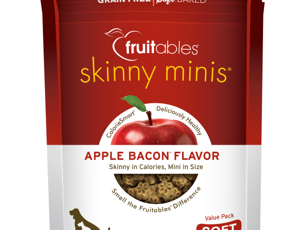 Fruitables Dog Skinny Minis Apple Bacon Chewy Treats