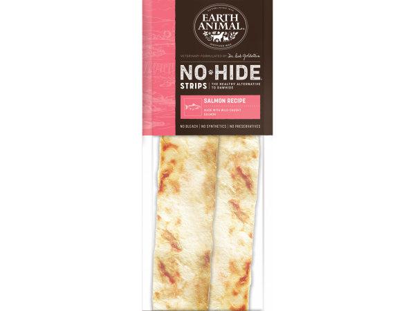 Earth Animal Dog NoHide Strips Salmon 4pk