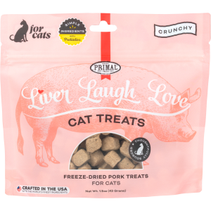 Primal Cat Liver Laugh Love Pork Treats