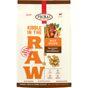 Primal Dog Kibble in the Raw