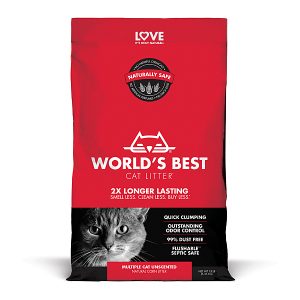 World's Best Multiple Cat Clumping Unscented Litter 14lb