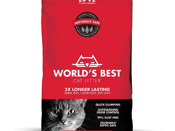 World’s Best Multiple Cat Clumping Unscented Litter 14lb
