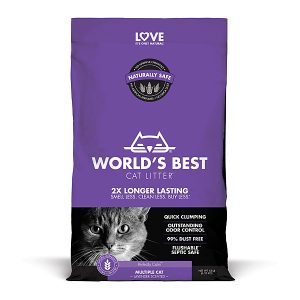 World's Best Multiple Cat Lavender Scented Clumping Litter