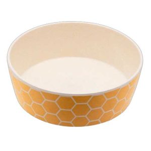 Beco Pets Bamboo Bowl HoneyBee