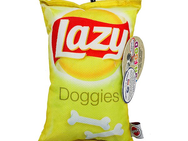 Lazy Doggies Chip Toy 8″