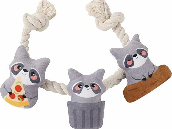 HugSmart Rope Toy Raccoon