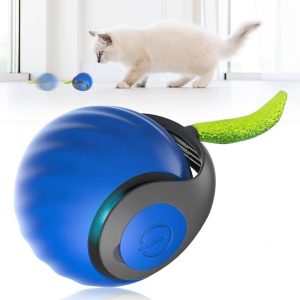 Interactive Furry Tail Cat Chase Ball - Rechargeable