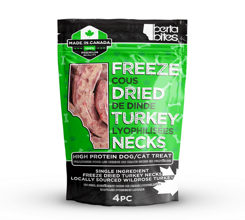 Berta Bites Freeze Dried Turkey Neck 4 pc