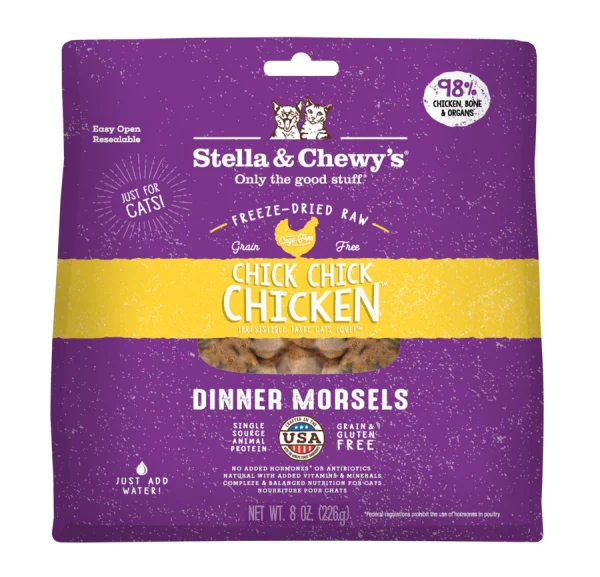 Stella and Chewys Cat FD Chick Chick Chicken Morsels 8 OZ