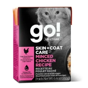 GO! Skin & Coat Minced Chicken 6.4o oz Cat Food