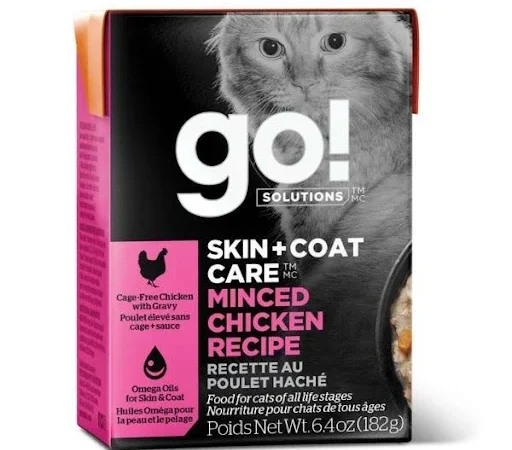 GO! Skin & Coat Minced Chicken 6.4o oz Cat Food