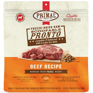 Primal Dog Freeze Dried Beef Pronto 25oz