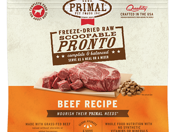 Primal Dog Freeze Dried Beef Pronto 25oz