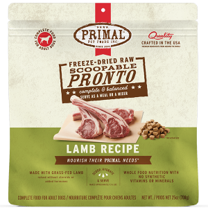 Primal Dog Freeze Dried Lamb Pronto 25oz