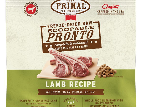 Primal Dog Freeze Dried Lamb Pronto 25oz