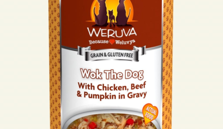 Weruva Grain & Gluten Free Wok the Dog – Chicken, Beef & Pumpkin 14oz