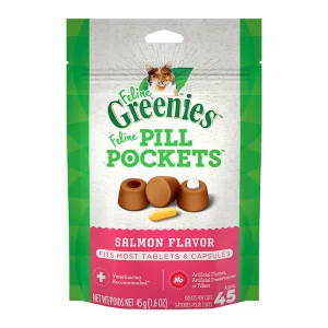 Greenies Cat Pill Pockets - Salmon 1.6oz