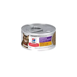 Hill's Science Diet Sensitive Stomach & Skin Adult Wet Cat Food - Chicken & Vegetable - 2.9 oz