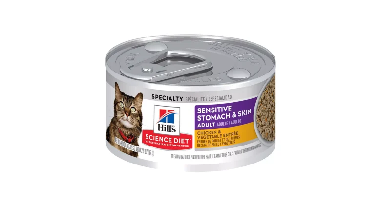 Hill’s Science Diet Sensitive Stomach & Skin Adult Wet Cat Food – Chicken & Vegetable – 2.9 oz