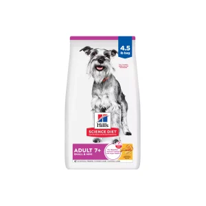 Hill's Science Small & Mini Senior 7+ Dry Dog Food - Chicken & Brown Rice - 4.5lb