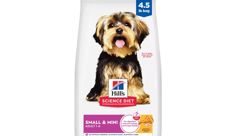 Hill’s Science Diet Small & Mini Adult Dry Dog Food – Chicken & Brown Rice – 4.5lb