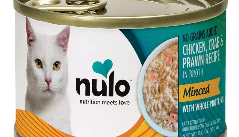 Nulo Finely Minced Wet Cat Food – Chicken, Crab & Prawn, Whole Protein, 6 Oz