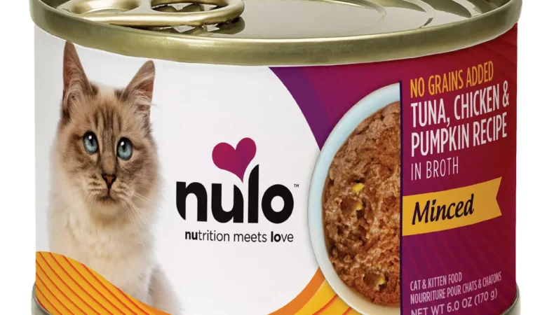 Nulo Finely Minced Wet Cat Food – Tuna, Chicken & Pumpkin, Whole Protein, 6 Oz
