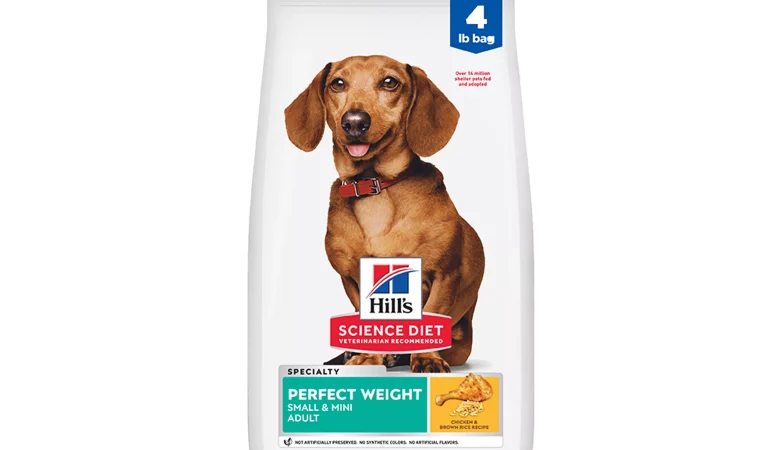 Hill’s Science Diet Perfect Weight Small & Mini Adult Dry Dog Food – Chicken Recipe – 4lb