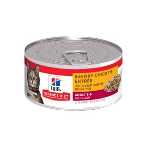 Hill's Science Diet® Adult Wet Cat Food - Savory Chicken Recipe - Minced, 5.5 oz