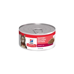 Hill's Science Diet® Adult Wet Cat Food - Savory Salmon Recipe - Minced, 5.5 oz