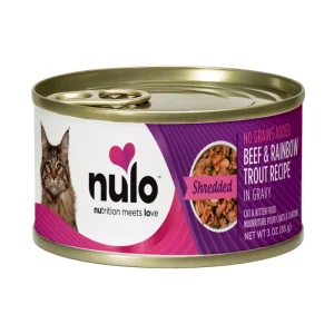 Nulo Shredded Cat & Kitten Wet Food - Beef & Rainbow Trout Recipe