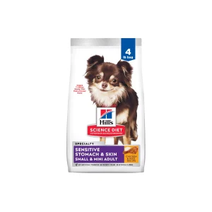 Hill's Science Sensitive Stomach & Skin Small & Mini Adult Dog Dry Food - Chicken & Rice - 4lb