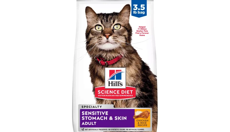 Hill’s Science Diet® Sensitive Stomach & Skin Adult Dry Cat Food – Chicken – 7lb