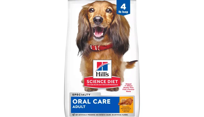 Hill’s Science Diet Oral Care Adult Dry Dog Food – Chicken, Brown Rice & Barley – 4lb
