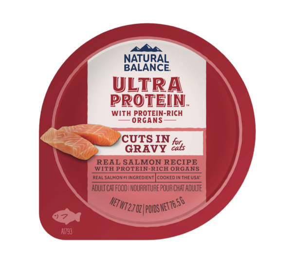 Natural Balance Ultra Protein Wet Cat Food - Real Salmon in Gravy, 2.7oz