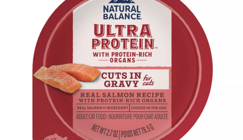 Natural Balance Ultra Protein Wet Cat Food – Real Salmon in Gravy, 2.7oz