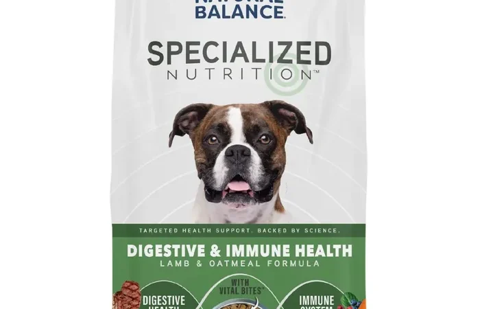 Natural Balance Digestive & Immune Health Dry Dog Food – Lamb & Oatmeal Formula 22lb
