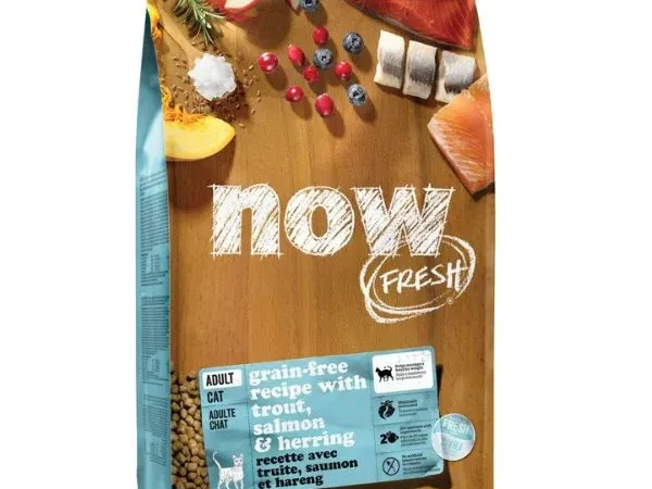 Now Fresh Grain-Free Fish Recipe for Adult Cats – Trout, Salmon & Herring – 8lb
