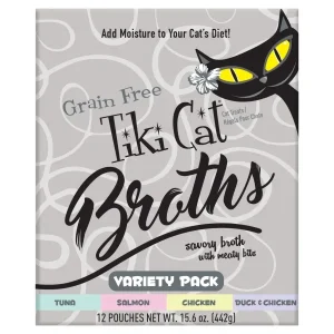 Tiki Cat Born Carnivore Broths - Variety Pack